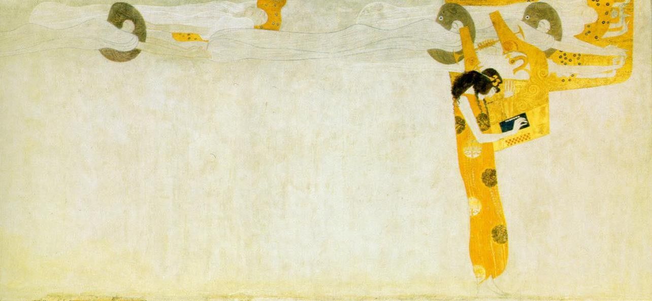 Gustav Klimt Entirety of Beethoven Frieze left7
